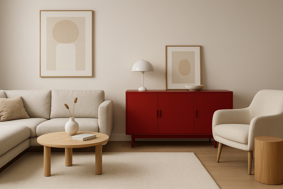 Como usar móveis em vermelho na decoração da casa