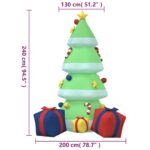 Árvore Natal Insuflável Com Luzes Led
