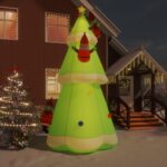 Árvore Natal Insuflável Com Luzes Led